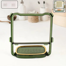 2 - in - 1 Self - Adhesive Towel Hanger & Soap Holder Stand (1 Pc) - Justgrabit Inc.