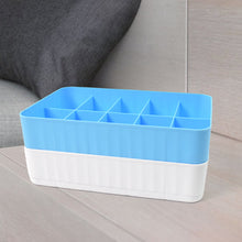 Multi - Function Desktop Drawer Storage Box 10 Grid Underwear Socks Box (2 Pc Set) - justgrabit.in | Just Grab It