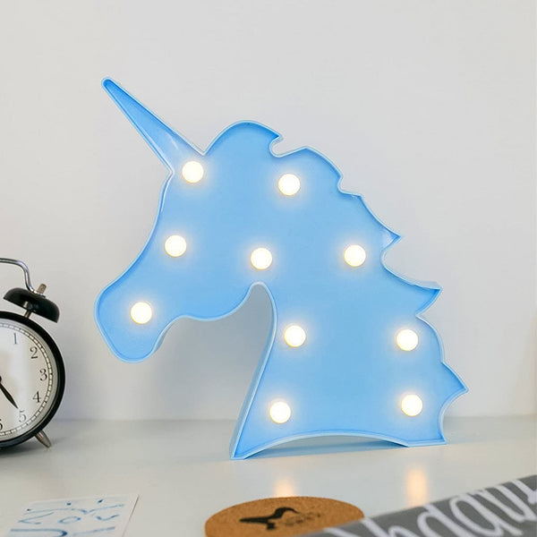 Unicorn Shaped LED Decorative Night Light (1 Pc) - justgrabit.in | Just Grab It