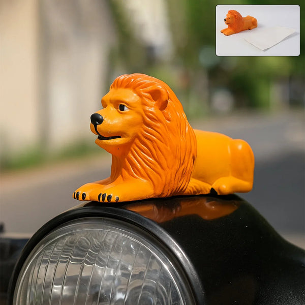 Premium Oranje Plak Leeuw Lion Car Dashboard Toy (1 Pc) - justgrabit.in | Just Grab It
