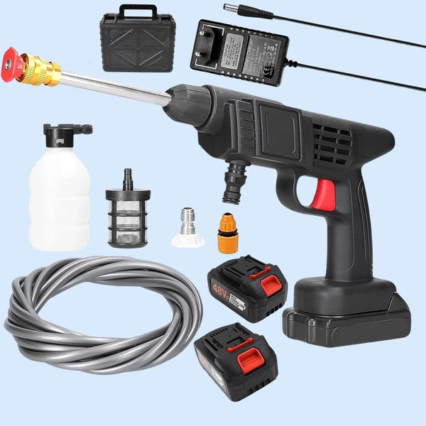 48V Double Battery Car & Washer Gun With 12.6v Charger - justgrabit.in | Just Grab It