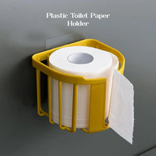 Toilet Paper Holder Bathroom, Tissue Roll Wall Mounted Plastic Bathroom Toilet Paper Roll Holder, Tissue Holder with Storage and Dispenser for Bathroom, Kitchen, Washroom | 14 x 13.5 x 11 Cm - Justgrabit Inc.