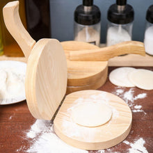 Small Wooden Dumpling Press Tool Tortilla Press Dough Dumpling (1 Pc) - justgrabit.in | Just Grab It