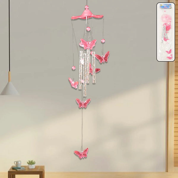Butterfly Bell Wind Chimes Creative (1 Pc) - Justgrabit Inc.