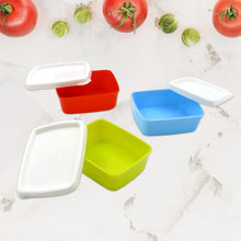 3 - Piece Multicolor Airtight Container Set – Rectangular Food & Fridge Storage - Justgrabit Inc.