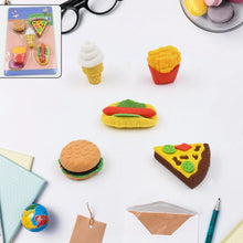 3D Food Fancy & Colorful Erasers – Cute Novelty Eraser Set for Kids & School Prize (1 Set / Mix Design & Color) - Justgrabit Inc.