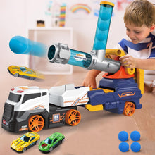 Large Truck Toys Include 2 Racing Cars+4 Ball, Light & Sounds (Battery Not Included) - justgrabit.in | Just Grab It