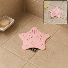 Baby Pink Silicone Star Shaped Sink Filter Bathroom Hair Catcher Drain Strainers - justgrabit.in | Just Grab It