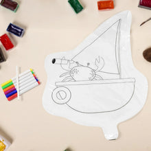 Multicolour colour - your - own inflatable animals With 6pcs Colored Pen Markers (1 Set) - Justgrabit Inc.