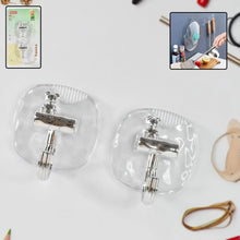 Large Plastic Self Adhesive Wall Hooks (2 Pc) - Justgrabit Inc.