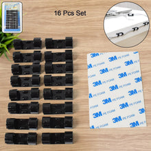 Plastic Wire Cord Cable Clips Organizer Holder (16 Pcs Set) - Justgrabit Inc.