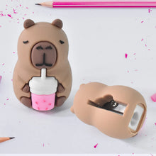Cartoon Shape Pencil Sharpener with Built - In Eraser (1 Pc) - Justgrabit Inc.