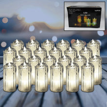 24 Pc Flameless and Smokeless Decorative Melting Candles LED Tea Light Candle Flickering Electronic Candle, Diwali - justgrabit.in | Just Grab It