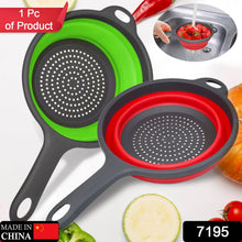 Foldable Silicone Colander for Fruit & Veggies - justgrabit.in | Just Grab It