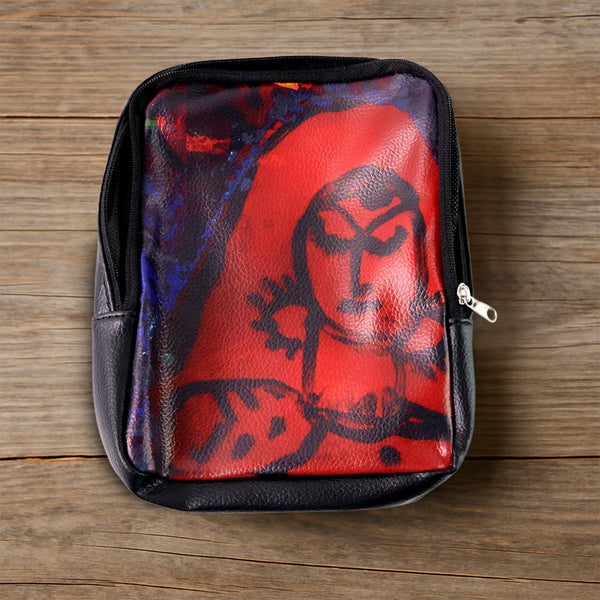 Handcrafted Multipurpose Zipper Pouch with Traditional Art Print (1 Pc) - justgrabit.in | Just Grab It