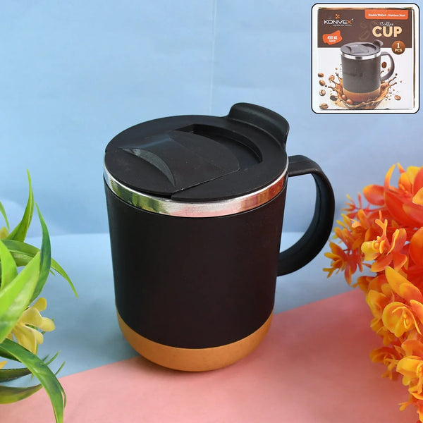Insulated Coffee Mug with Spill - Proof Lid (Approx 450ML & 1 Pc) - Justgrabit Inc.