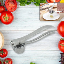 Crush Garlic with Ease: Lightweight Aluminum Garlic Press (1 Pc) - Justgrabit Inc.