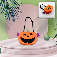 Halloween Pumpkin Bags Non - Woven Candy Bags Trick or Treat Bags Portable Tote Bag Cartoon Goodie Handbag for Halloween Party Favors, Kids Gift Bag - justgrabit.in | Just Grab It
