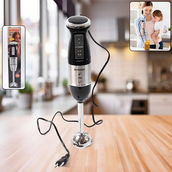 Stainless Steel Handheld Emulsion Blender With Four - blade Blade (1500W / 1 Pc) - Justgrabit Inc.