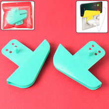 Plastic Secure Mobile Phone Charging Stand Holder (2 Pc / Mix Color) - justgrabit.in | Just Grab It