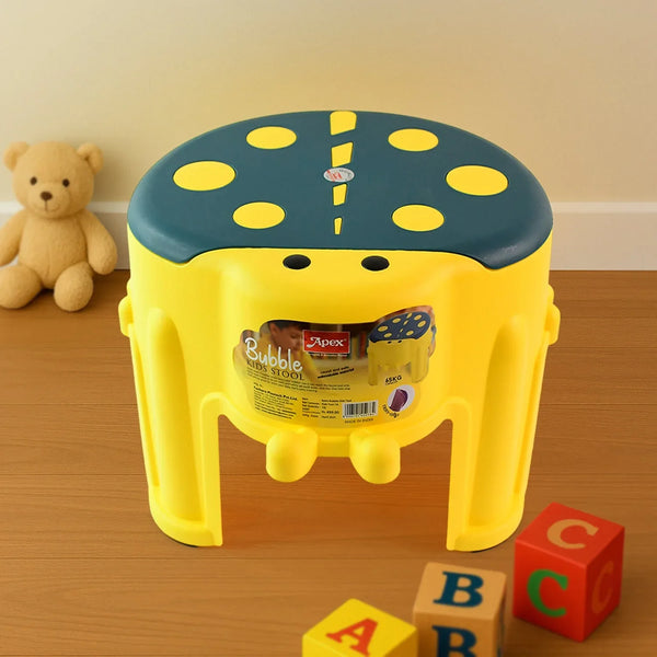 Apex Bubble Kids Stool | Durable Plastic Step Stool for Kids (1 Pc) - Justgrabit Inc.