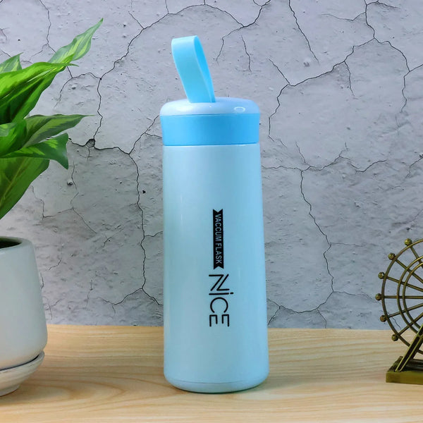 Plastic Water bottle 400ml leak proof, water bottle with daily water intake for gym and children, Nice Bottle (1 pc / Mix Color) - justgrabit.in | Just Grab It