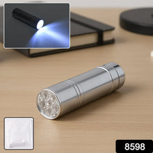 Portable Mini Torch, Super - Bright Mini 6 LED Bulb Pocket Torches - Small Keyring Torch Flashlight for Camping, Hiking, DIY, Travelling, Outdoors and More 3 Battery operated (Battery not included / 1 pc / Mix Color ) - Justgrabit Inc.