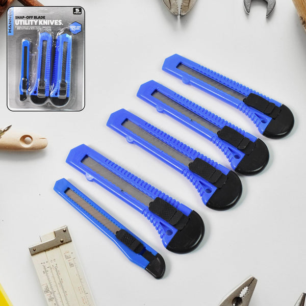Multi - Use Iron Cutter Knife (5 Pcs Set / Mix Size) - justgrabit.in | Just Grab It