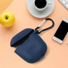 Silicone Shockproof Protection Wireless Headphones Carrying Box Cover with Metal Keychain - Justgrabit Inc.