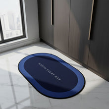 Anti slip Oval Mat, Super Absorbent Floor Mat, Bath Mat, Soft Carpet , bathmat - justgrabit.in | Just Grab It