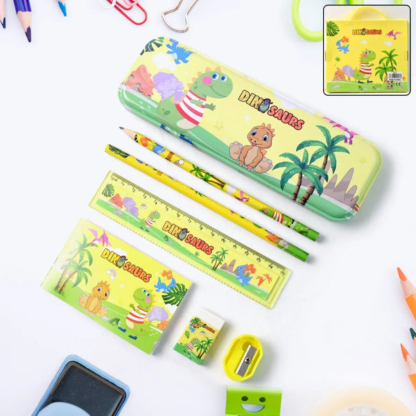 Dinosaur Printed Kids Stationery (Set) - justgrabit.in | Just Grab It