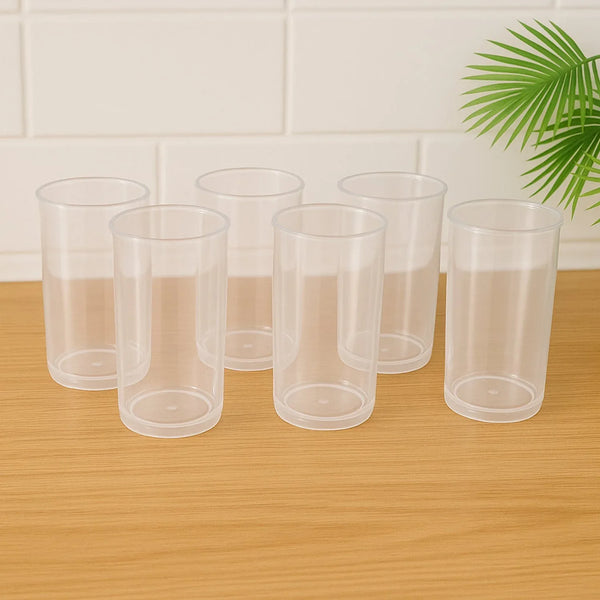 Supermom Plastic Martini Clear Glass Set (6 Pc) - Justgrabit Inc.