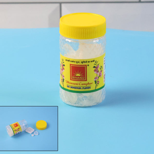 Premium Bhimseni Camphor ISO Borneol Flakes (20gm / 1 Pc) - justgrabit.in | Just Grab It