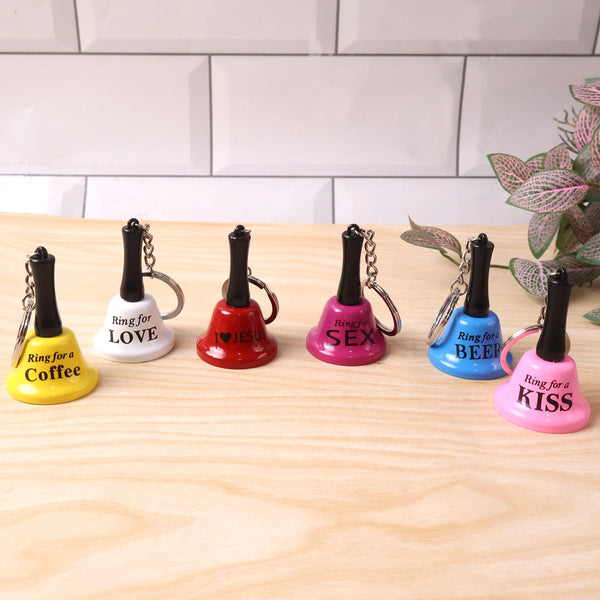 Mini Hand Bell with Keychain (1 Pc) - justgrabit.in | Just Grab It
