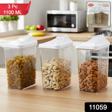 Easy Flow Airtight Storage Containers (3 Pc) - justgrabit.in | Just Grab It