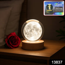 3D Crystal Ball lamps With Base (1 Pc / Mix Design) - justgrabit.in | Just Grab It