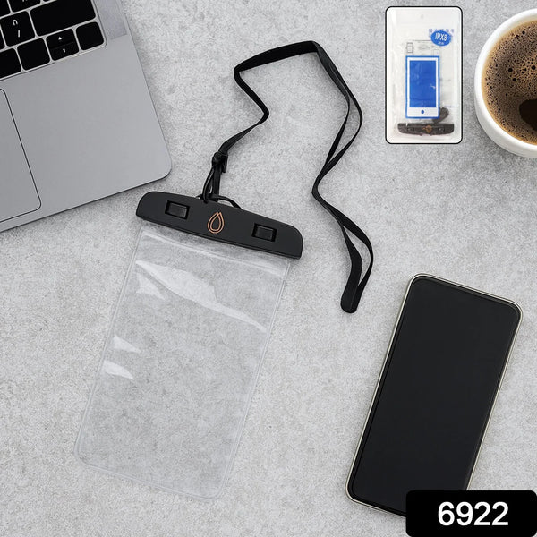 Mobile Cover Pouch Transparent Waterproof Sealed Plastic Smartphone Protective Pouch Cover/Bag for All Mobile Phones - justgrabit.in | Just Grab It