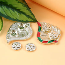 Leaf - Shaped Decorative Pooja Thali - (1 Pc) - justgrabit.in | Just Grab It