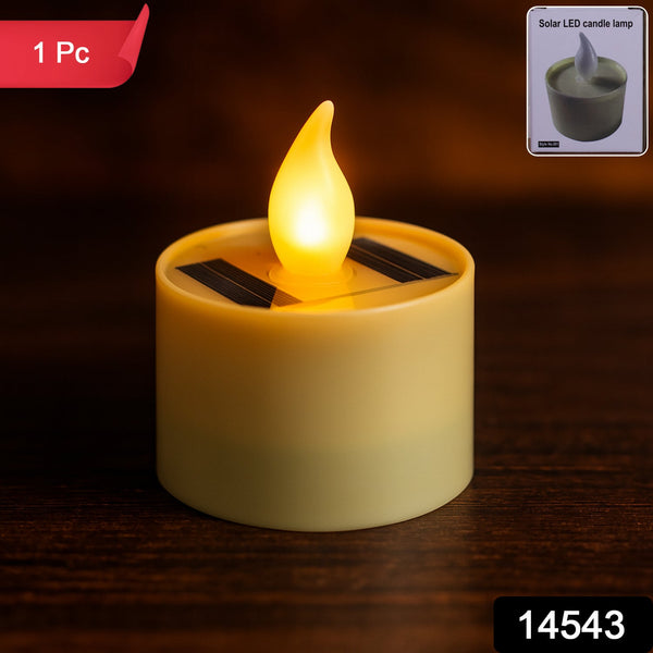 Solar Powered LED Flameless Candle Light (1 Pc) - justgrabit.in | Just Grab It