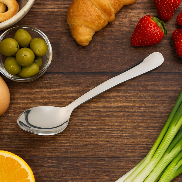 Stainless Steel Dining Spoon / Baby Spoon - (1 Pc) - justgrabit.in | Just Grab It