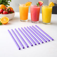Reusable Plastic Drinking Straws Pack of 10 - justgrabit.in | Just Grab It