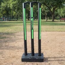Cricket Stump Set with Heavy Base Stand (1 Set) - justgrabit.in | Just Grab It