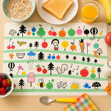 Colorful Cartoon Printed Dining Table Placemats for Kids (4 Pc / 40x30 Cm) - Justgrabit Inc.
