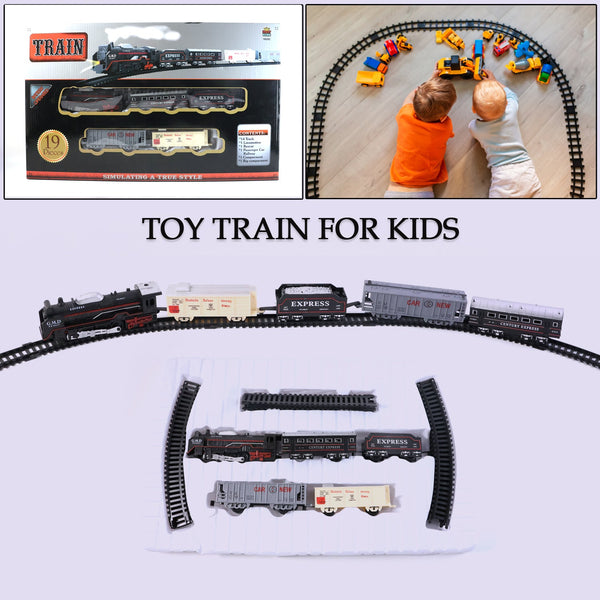 Toy Train Set for Kids, Battery Operated Train with Track Set - justgrabit.in | Just Grab It