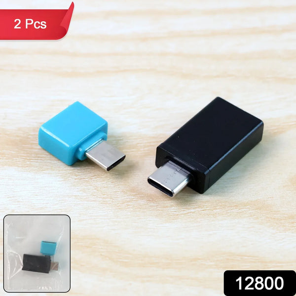 USB Micro & Type - C to USB - A OTG Adapter - (2 Pc / Set) - justgrabit.in | Just Grab It