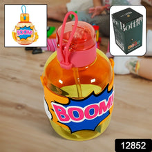 Cute Plastic Water Bottle with adjustable shoulder strap, Straw and Rubber Grip potable drinking cup Water Bottle For Kids | Water Bottle | Return Gift For Kids, Adults | School Water Bottle (1 Pc / 750 ML) - Justgrabit Inc.