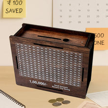 Big Wooden Savings Challenge Money Bank / Piggy Bank - (1 Pc) - justgrabit.in | Just Grab It