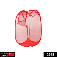 Laundry Hamper Mesh Fabric For Ventilation Foldable Storage Up Clothes Basket - Justgrabit Inc.