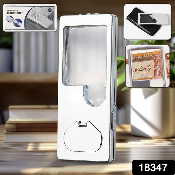 Magnifying Glass with Light, 3X 10X Pocket Magnifier (1 Pc) - justgrabit.in | Just Grab It