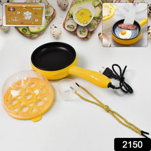 Multi - functional Electric 2 - in - 1 Egg Frying Pan with Boiler & Measuring Cup - justgrabit.in | Just Grab It